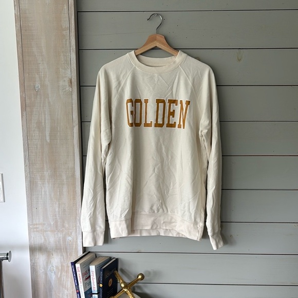 Little Press Co. Golden Cream Sweatshirt / size large - Picture 1 of 4